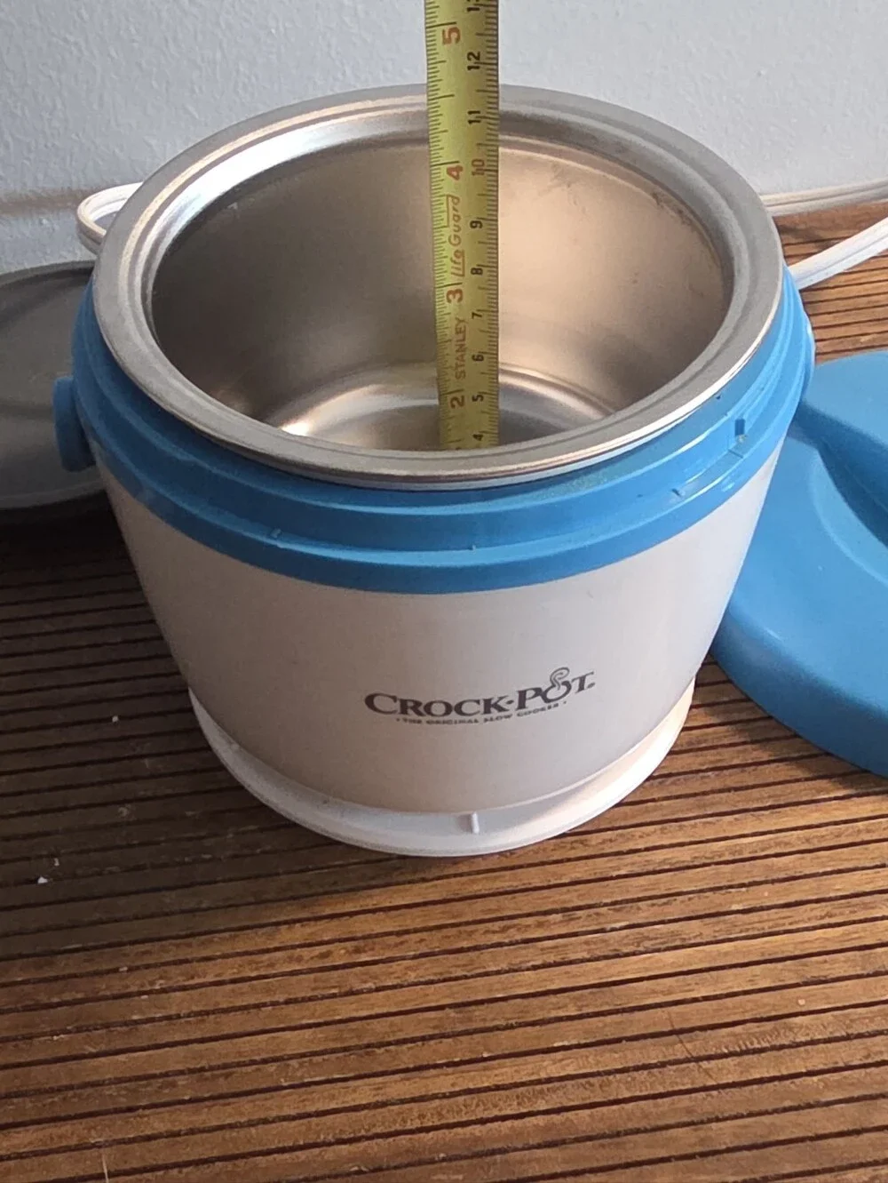​Crock-Pot Food Warmer Personal Portable Heated Lunch Box Blue White